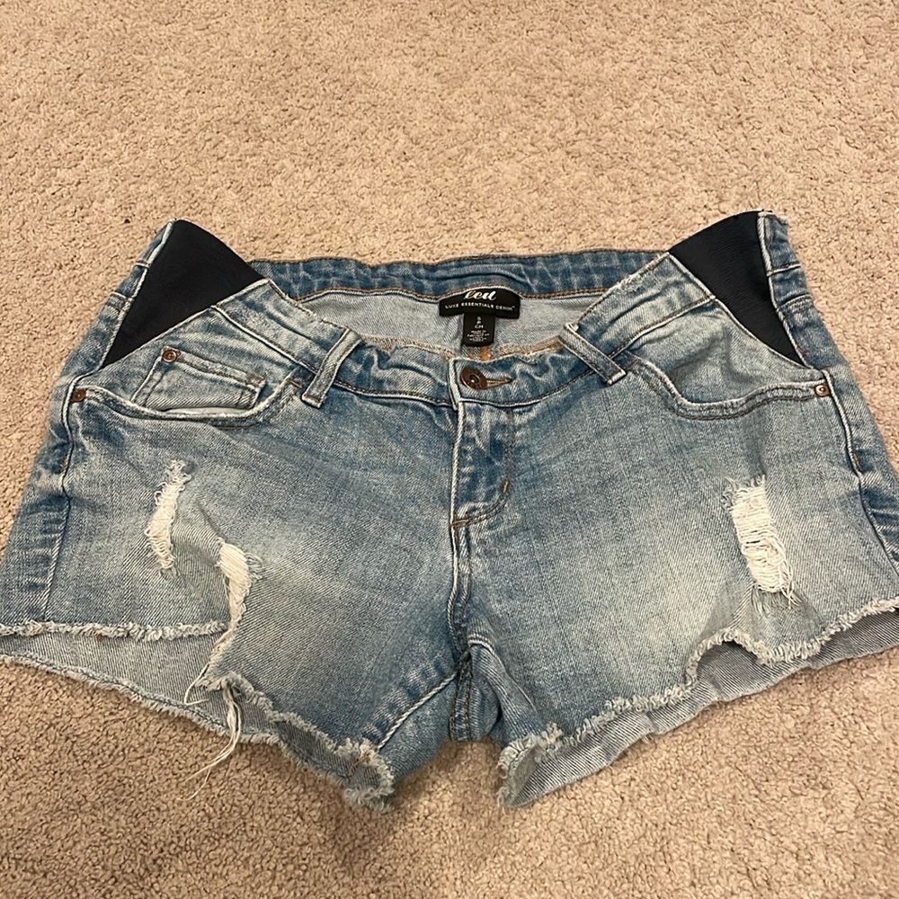 Maternity Jean shorts